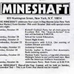 Mineshaft - Programme of the 4th birthday celebration