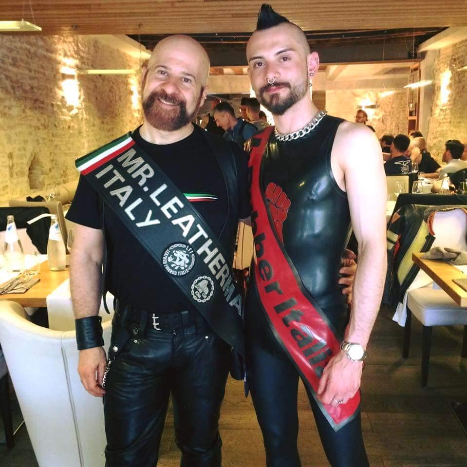 Fabrizio Mr. Leather Italia 2017 e Gennaro Mr. Rubber Italia 2017