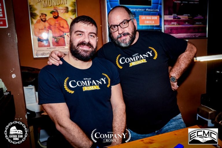 Due partecipanti al Welcome Party dell’ECMC AGM Roma 2019