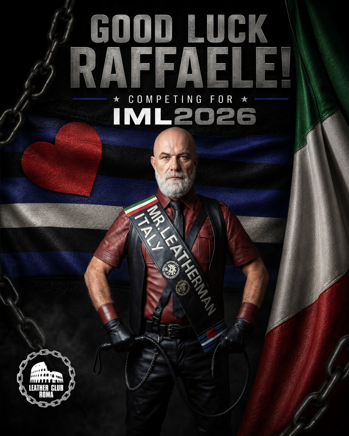 Good Luck Raffaele dal Leather Club Roma