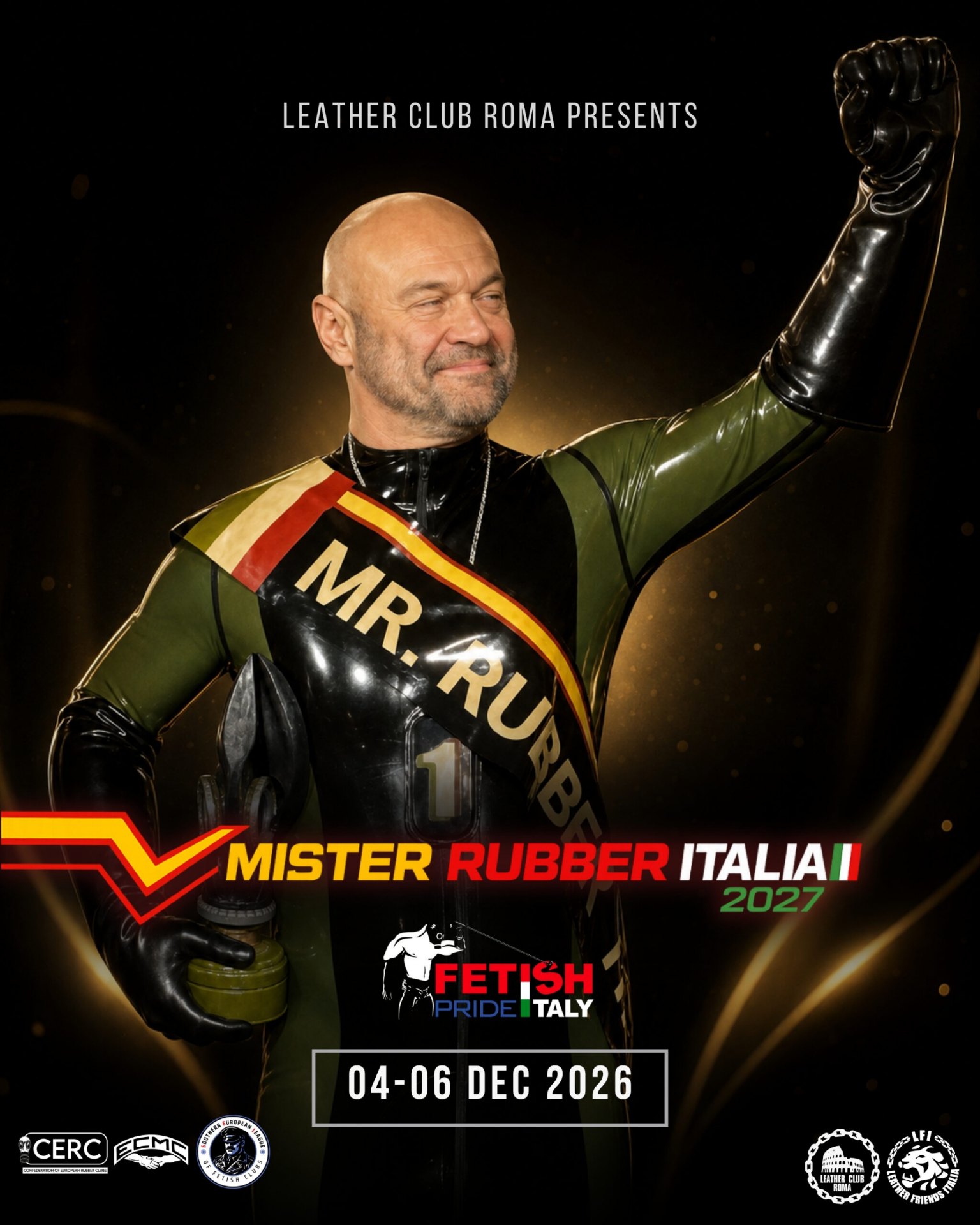 XIII Fetish Pride Italy + Mister Rubber Italia 2027