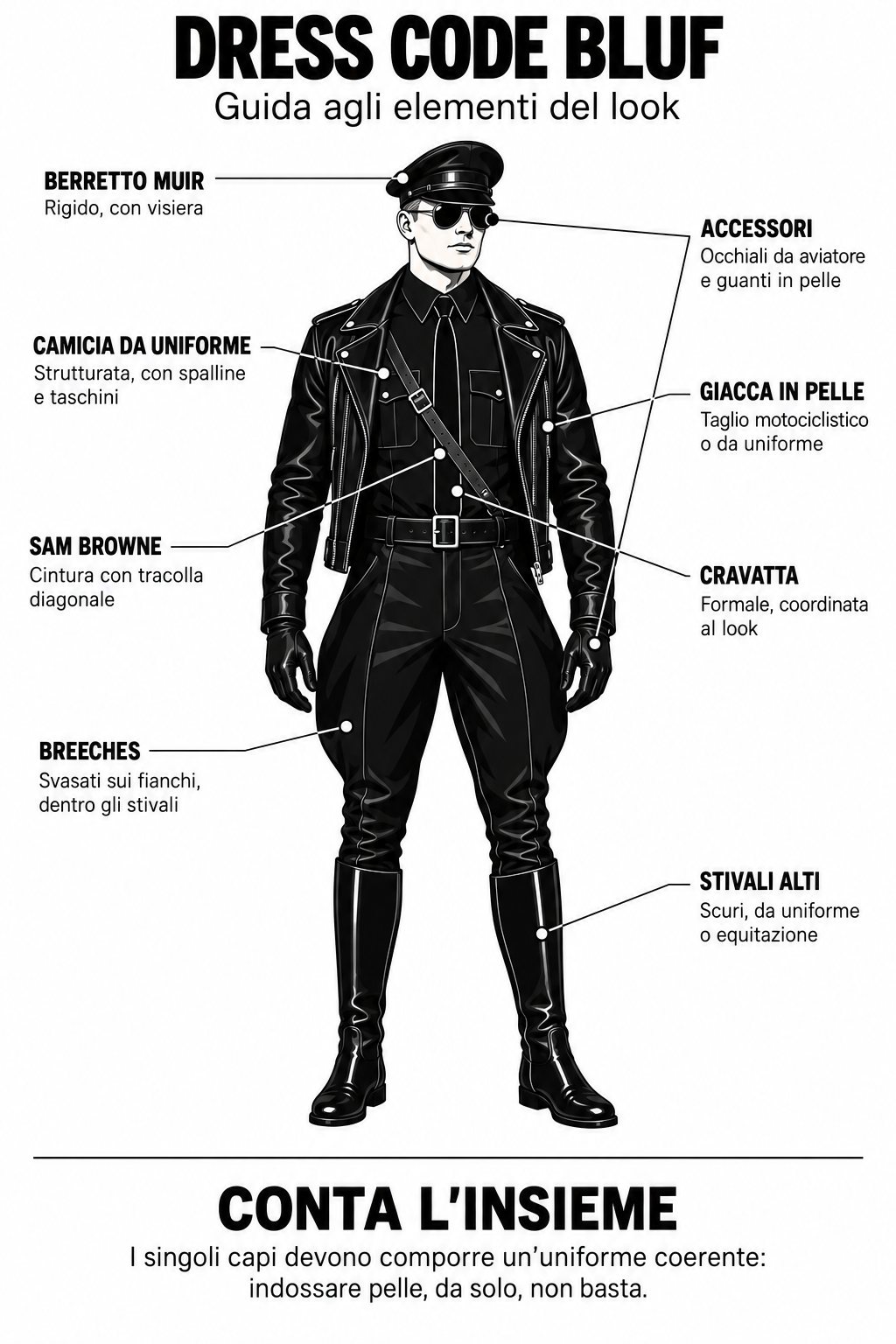 BLUF: cos’è e cosa significa il dress code nella cultura leather