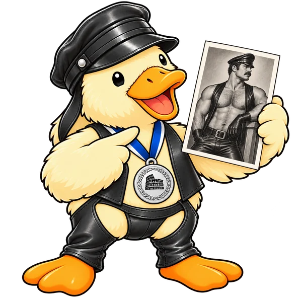 Dodo with a leather photograph