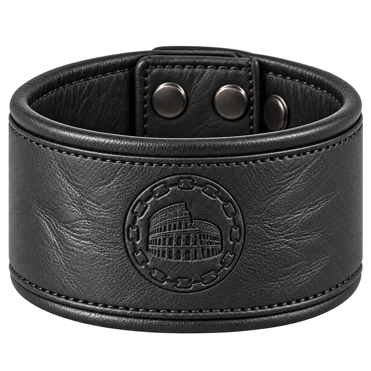 Leather Club Roma leather wristband